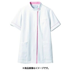 ジャケット（レディス・半袖） S 白/ピンク 73-2062