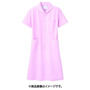 ナースワンピース(レディス・半袖) 6L ピンク/白 73-1554