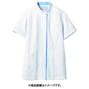 ジャケット(レディス・半袖) 8L 白/ブルー 73-2064