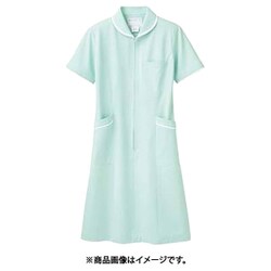 ナースワンピース（レディス・半袖） M ミント/白 73-1558