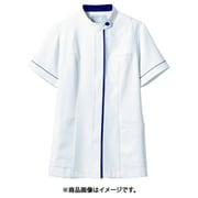 ジャケット(レディス・半袖) S 白/ネイビー 73-2068