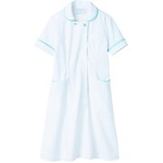 ナースワンピース 5L ホワイト×サックス 73-1794