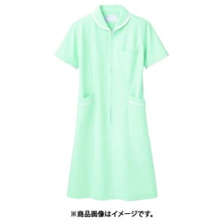 ナースワンピース（レディス・半袖） 8L ミント/白 73-1558