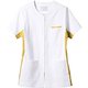 レディスジャケット（半袖） SS 白×イエロー 72-395