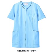 スクラブ(レディス・半袖) 7L ブルー/ネイビー 73-2074