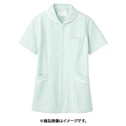 ナースジャケット(レディス・半袖) S ミント/白 73-1568