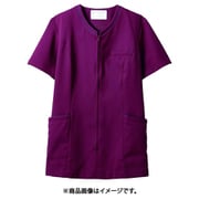 スクラブ(レディス・半袖) 4L ワイン/ネイビー 73-2076