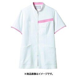 ジャケット（レディス・半袖） S 白/ピンク 73-2082