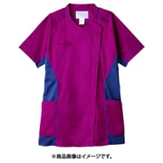 スクラブ(レディス・半袖) 3L バーガンディ/ネイビー CHM356-89