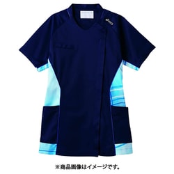 スクラブ（レディス・半袖） 3L ネイビー/ブルー CHM358-93
