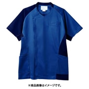スクラブ(メンズ・半袖) M ブルー×ネイビー CHM855-39