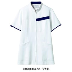 ジャケット（レディス・半袖） 6L 白/ネイビー 73-2088