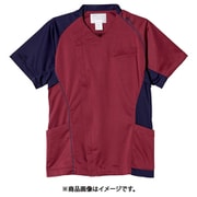スクラブ(メンズ・半袖) M ワイン×ネイビー CHM855-89