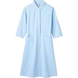 ナースワンピース（半袖） 8L サックス/白 73-1685