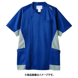 スクラブ（メンズ・半袖） 3L ブルー×グレー CHM856-30