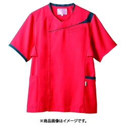 スクラブ（メンズ・半袖） LL シャインレッド CHM854-2149