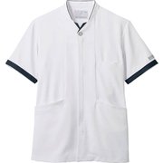 ジャケット(メンズ・半袖) L 白×ネイビー PP202-19