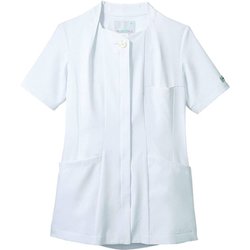 ナースジャケット（レディス・半袖） M 白 PP301-10