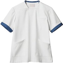 スクラブ（男女兼用・半袖） LL オフホワイト LU651-19