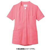 ナースジャケット(レディス・半袖) L コーラルピンク PP301-20