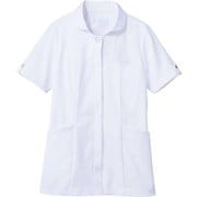 ナースジャケット(半袖) 7L 白/ブロンズ 73-2222