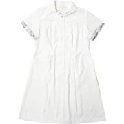 ナースワンピース(レディス・半袖) M オフホワイト×ブルー LW401-13