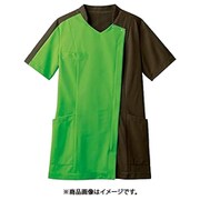 スクラブ（レディス・半袖） S リーフグリーン 73-2238