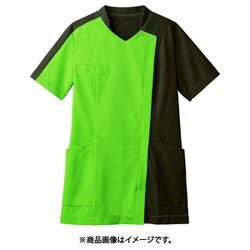 スクラブ（レディス・半袖） 4L リーフグリーン 73-2238