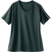 ニットスクラブ（男女兼用・半袖） S チャコール/白 JK212-81