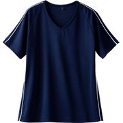 ニットスクラブ（男女兼用・半袖） 3L ネイビー/白 JK212-91