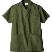 スクラブ(男女兼用・半袖) 5L オリーブ OV6503-6
