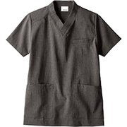 スクラブ(男女兼用・半袖) 3L グレー OV6503-8
