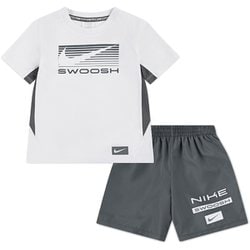 MULTI WVN SHORT SE キッズ トップス 半袖＆ショートパンツ グレー（M19） 105cm 86N035