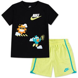 BELIEVE SHORT SET キッズ トップス 半袖＆ショートパンツ GR（E0Z） 110cm 86M971
