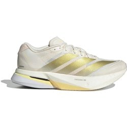 アディゼロ ボストン 13 レディース ランニングシューズ Chalk White/Gold Metallic /Orange Tint 23.5cm JS4952
