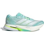 アディゼロ ボストン 13 レディース ランニングシューズ Blue/Zero Metalic/Lucid Lemon 24.5cm JS4957