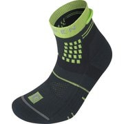 トレイルランニングパデッド レディース ランニングウェア ソックス アンスラサイト/グリーン(2431) Sサイズ(22-24cm) 6210284