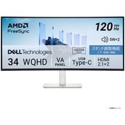 液晶モニター/曲面モニター/34型/WQHD/VA、120Hz、非光沢/USB-C×1、HDMI×2/高さ調整/AMD FreeSync Premium/内蔵スピーカー/無輝点3年保証 S3425DW-R
