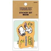 限定 ステッカー2枚セット WOODSTOCK&SNOOPY カフェスタンド S8813477