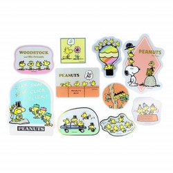 限定 ステッカーセット WOODSTOCK＆SNOOPY ライトブルー S8813507