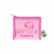 限定 メッシュミニポーチ WOODSTOCK&SNOOPY ピンク S2336502