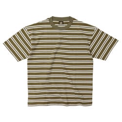 ボーダーTシャツダブルボーダー メンズ カットソー オリーブ Lサイズ 9246000240