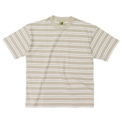 ボーダーTシャツダブルボーダー メンズ カットソー ベージュ Mサイズ 9246000170
