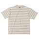 ボーダーTシャツダブルボーダー メンズ カットソー ベージュ Lサイズ 9246000270