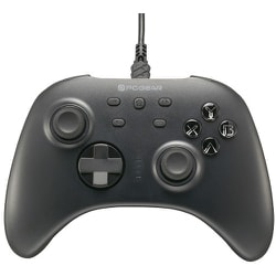 ゲームパッド 有線タイプ 21ボタン マクロ機能 トリガーストローク調整可能 振動調整3段階 PC-GPREX101-K