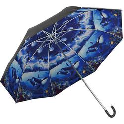 名画 折りたたみ傘 晴雨兼用 ブルーワールド2 artumbrella CL-03504