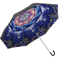 名画 折りたたみ傘 晴雨兼用 カミングホームタートルズ artumbrella CL-03505