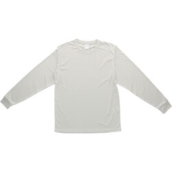 ドライスムース長袖Tシャツ Mサイズ 300.フロストグレー ua570901