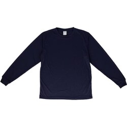 ドライスムース長袖Tシャツ Mサイズ 086.ネイビー ua570901