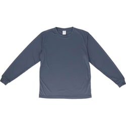 ドライスムース長袖Tシャツ Sサイズ 945.グレイッシュブルー ua570901